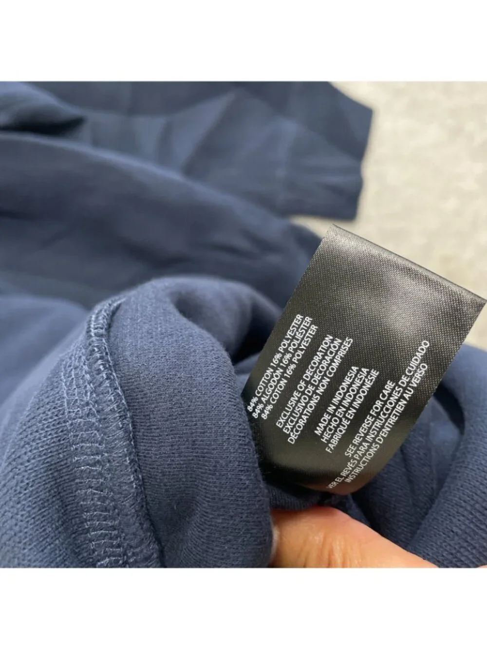 Banana Republic Men's XXL Navy Half-Zip Pullover Sweatshirt Cotton-Blend M1020